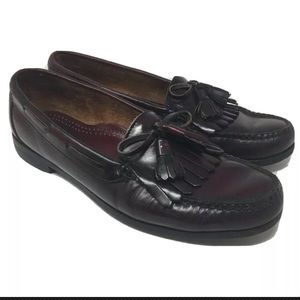 Cole Haan men’s burgundy kiltie tassel loafers 11B